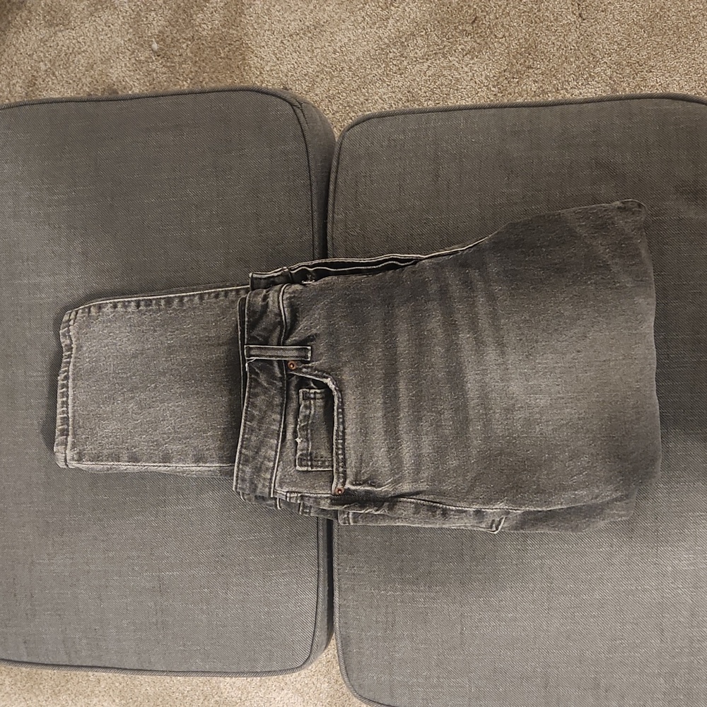 Old Navy High Rise OG Straight Gray Jeans Size 12